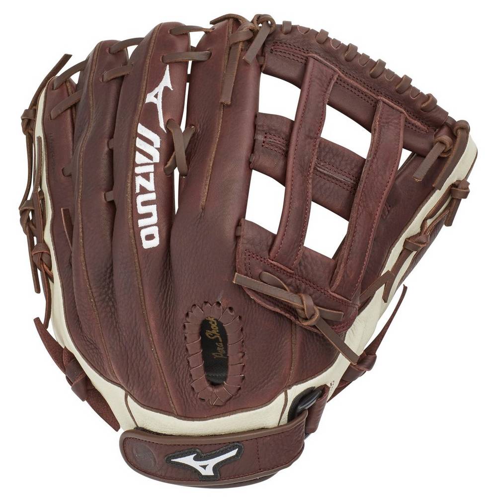 Guantes Mizuno Softball Franchise Series Slowpitch 13" Para Mujer Cafes/Plateados 0537428-GO